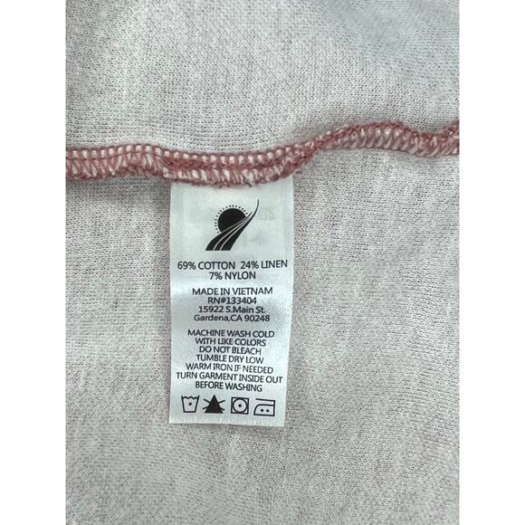 Fundamental Coast Maroon Quarter Zip Pullover XXL Men’s Linen Blend EUC Coastal - Picture 13 of 13